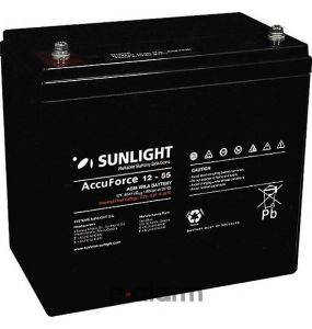 Μπαταρία Φωτοβολταϊκών 12V 55 Ah SunLight AccuForce 12-55AH S Ιδανική για εφαρμογές βαρέως τύπου